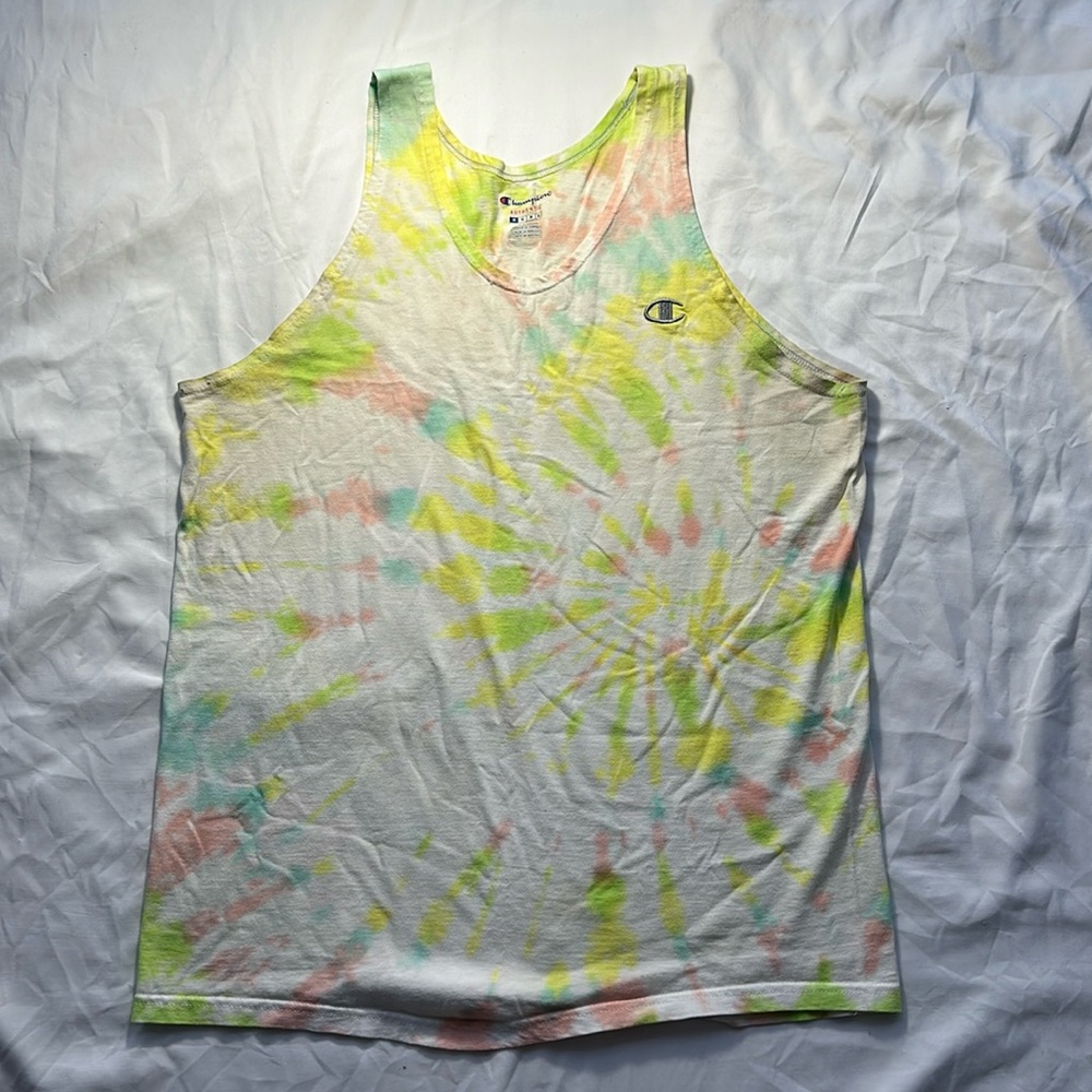 Tie-dye Champion tank - Sz M